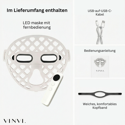 VINVI ACTIVESKIN LED MASK | SICHTBAR STRAFFERE & STRAHLENDE HAUT